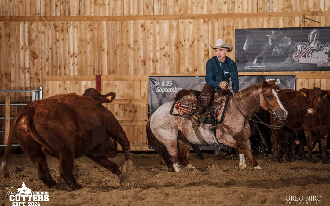 Etienne Galline, concours de Cutting